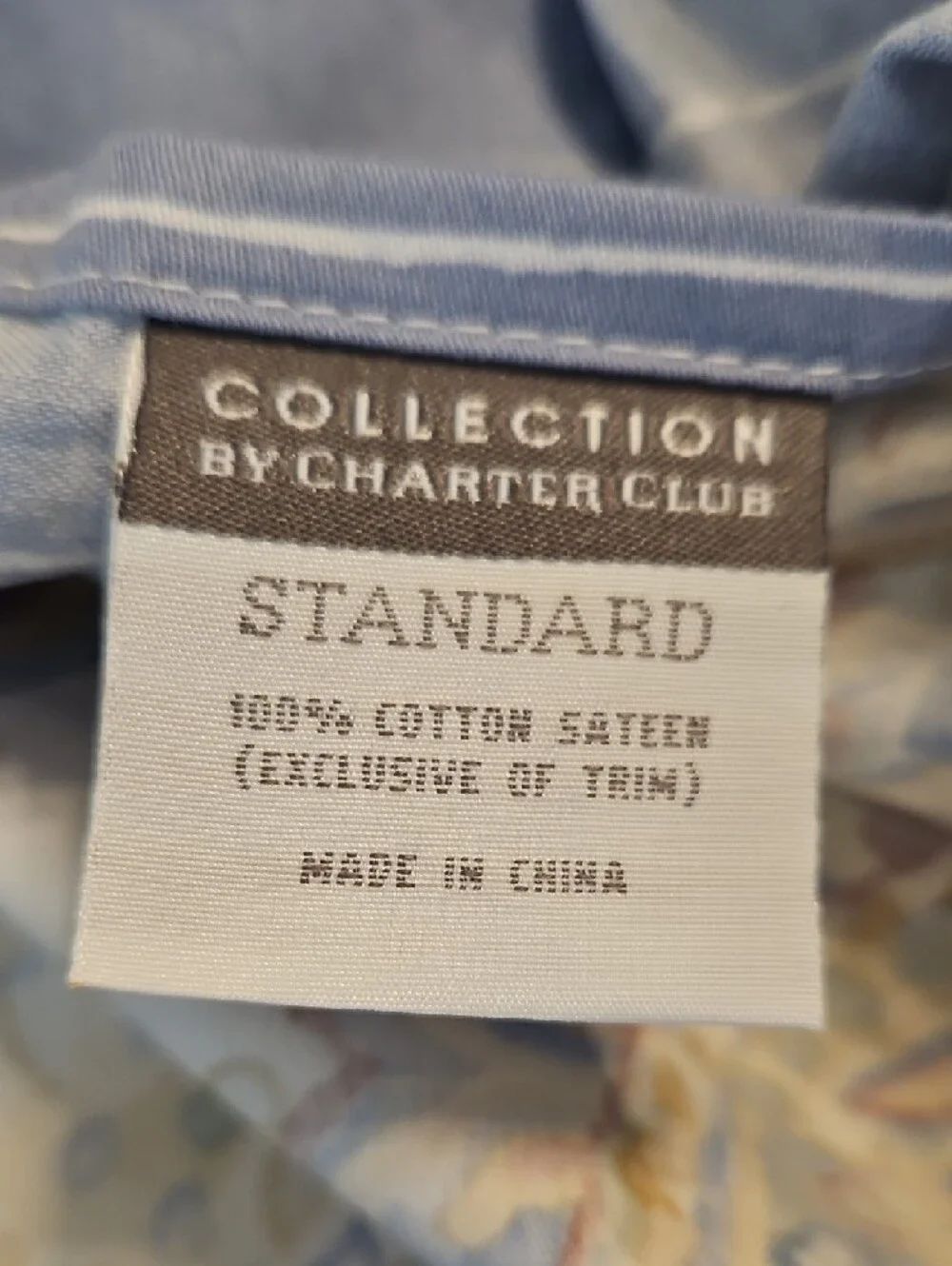Charter Club Collection Multi-Color Paisley Reverse Blue Stripe Full Duvet Set